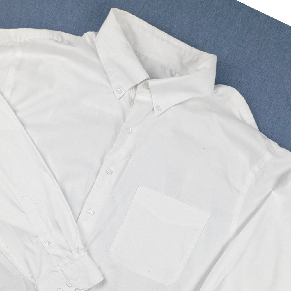Oak Hill Premium Supima Cotton Non-Iron Dress Shirt White 19 38/39T Tall